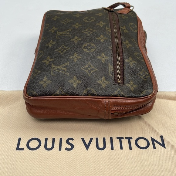 Authentic Louis Vuitton Monogram Vintage Clutch Wristlet & LV Dust Bag - Picture 5 of 16